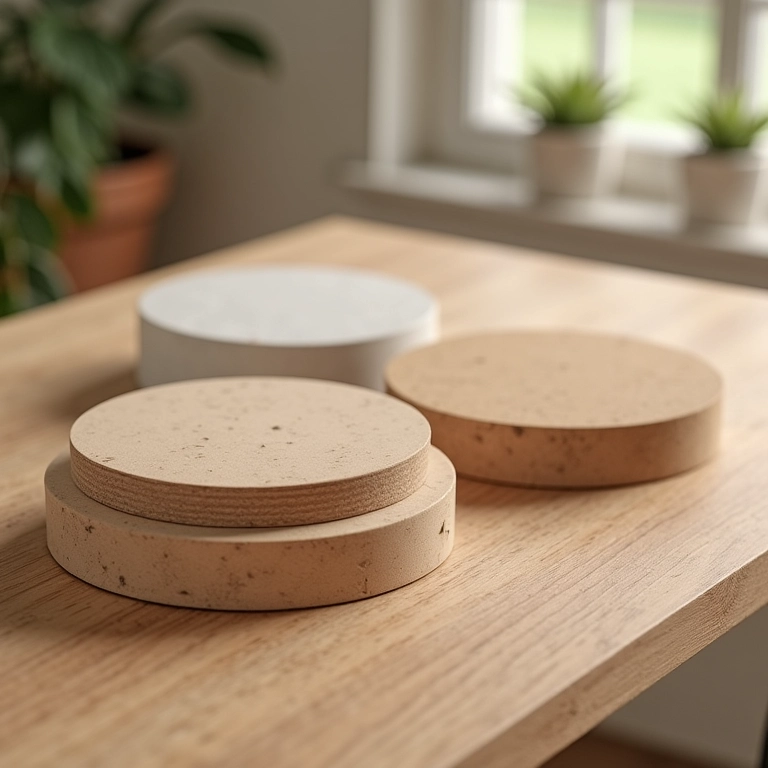 Acabamentos em bases de MDF para cestos.