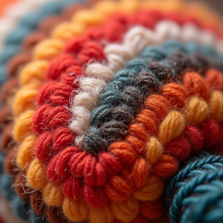 Amigurumi com materiais diferentes.