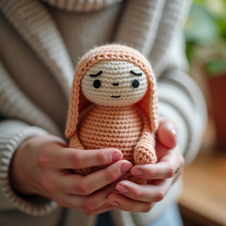Amigurumi com ponto mosca.