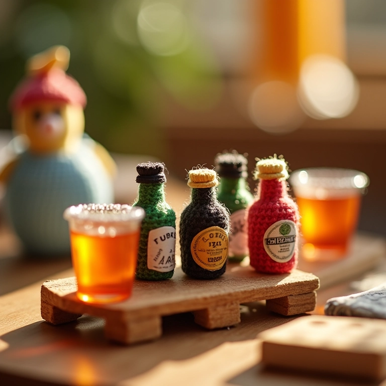 Amigurumi de bar de pallet.