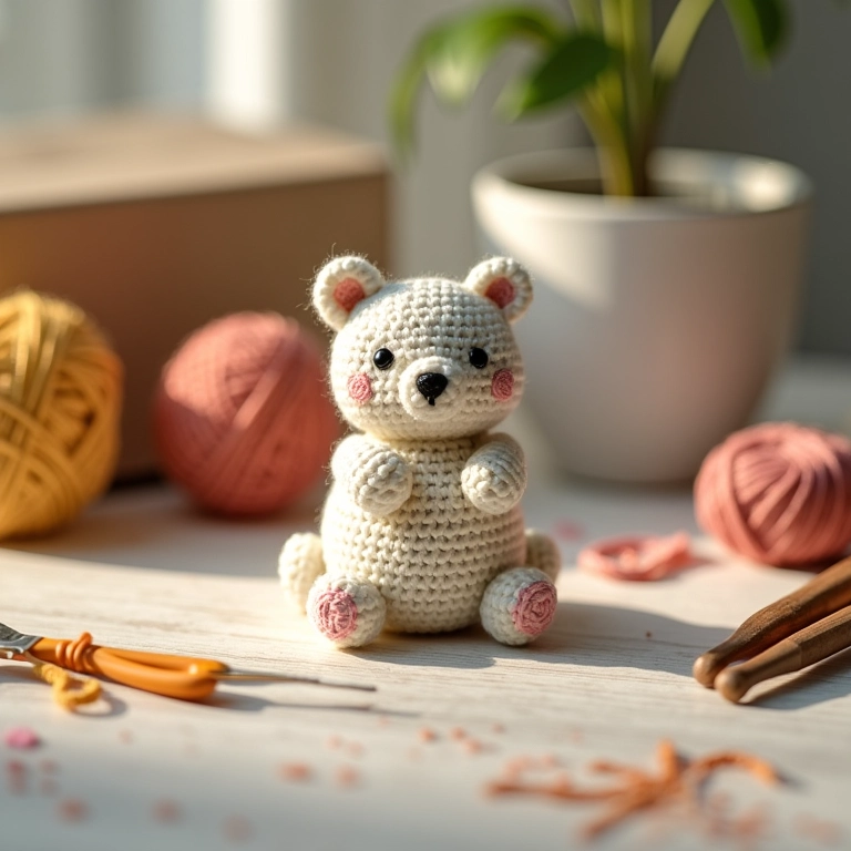 Amigurumi de crochê como lembrancinha de casamento.