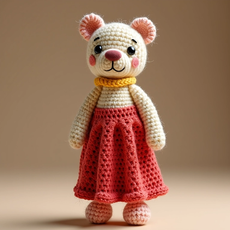 Amigurumi de saia longa Plus Size