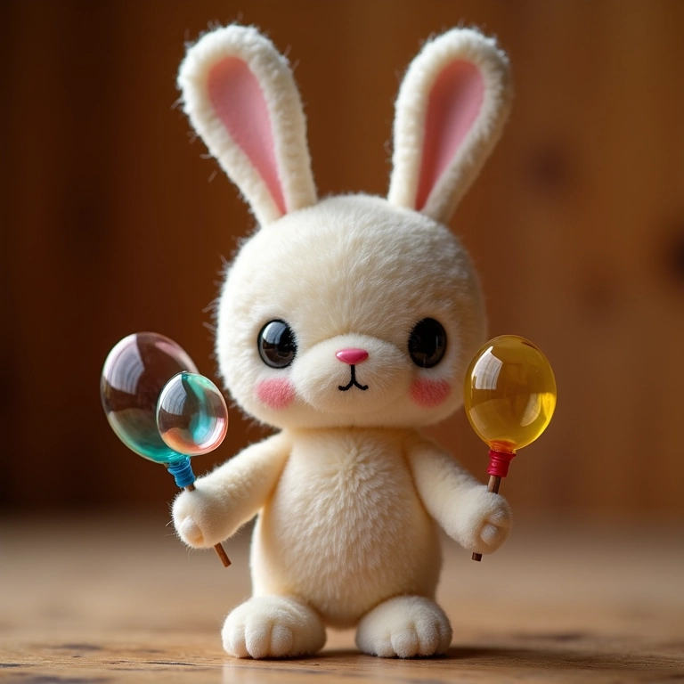 Amigurumi Patatá e bolinhas de sabão