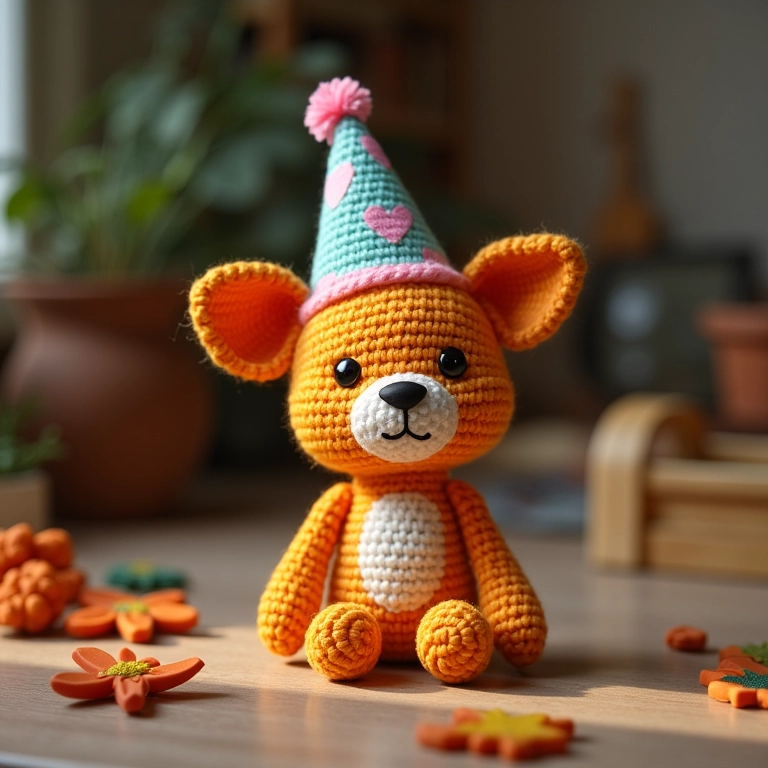 Amigurumi Patati e chapéus de festa