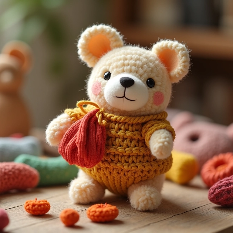 Amigurumi Patati e sacolinhas decoradas