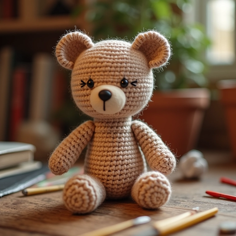 Amigurumi personalizado com ponto mosca.