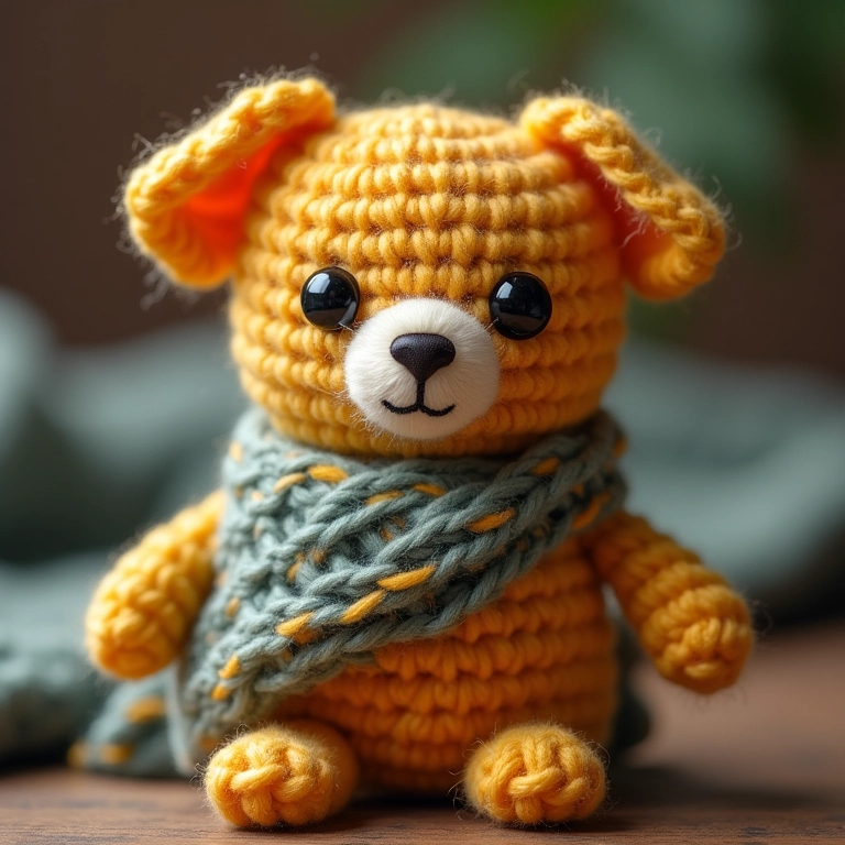 Amigurumi representando a importância da reciclagem.