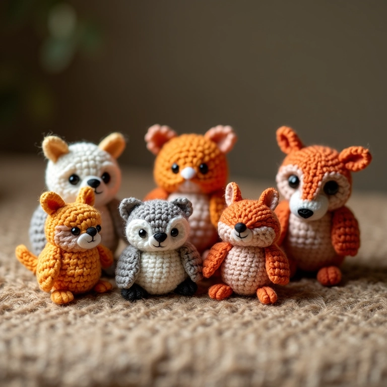 Amigurumis de animais rústicos, lembrancinha de casamento campestre.