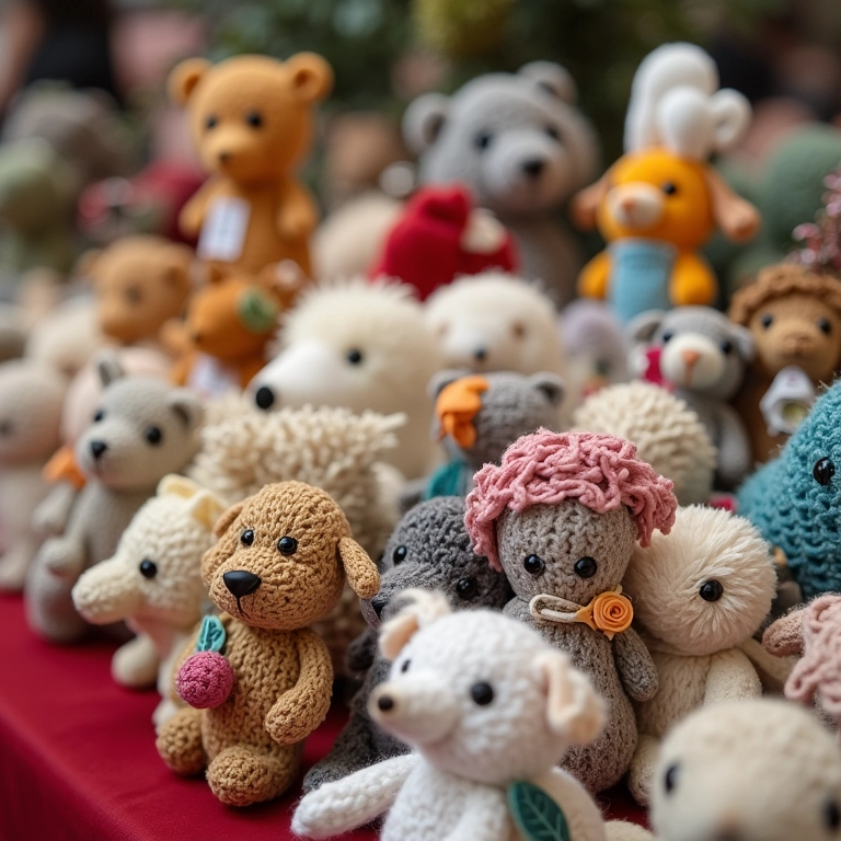 Amigurumis em feira de artesanato, onde encontrar fornecedores de lembrancinhas de casamento.