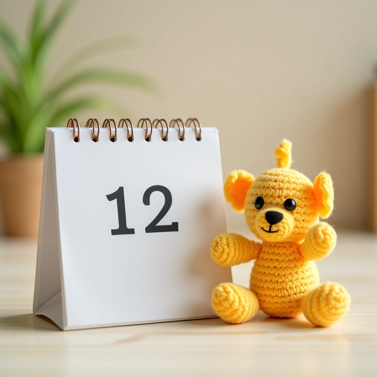 Antecedência para encomendar lembrancinhas de maternidade em amigurumi.