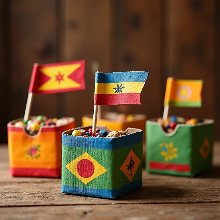 Artesanato com caixa de sapato para a decoração da autêntica festa junina brasileira.