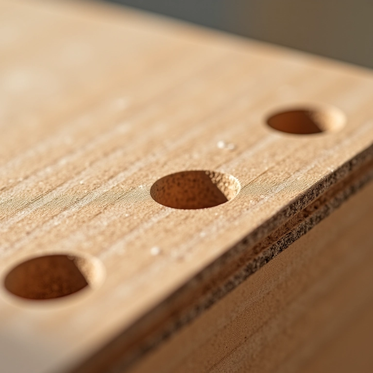 Base de MDF com furos precisos para crochê.