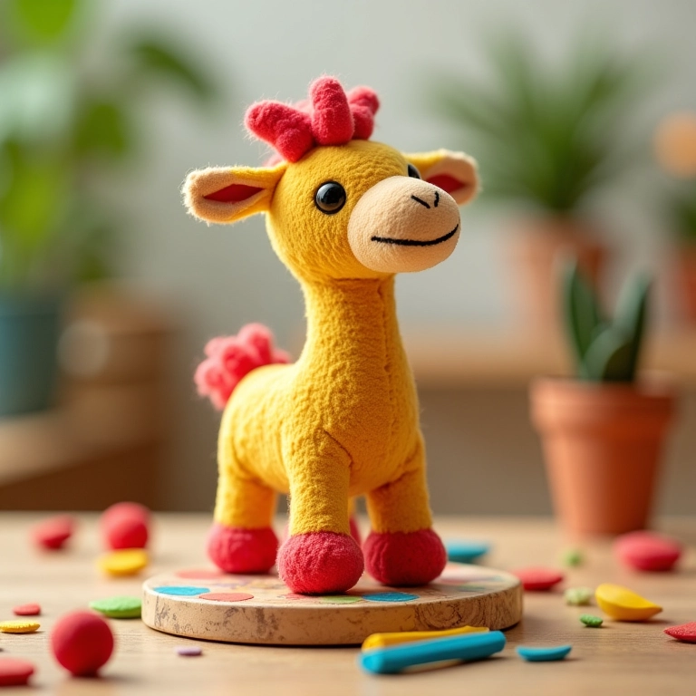 Base decorada para o centro de mesa da Galinha Pintadinha em crochê.