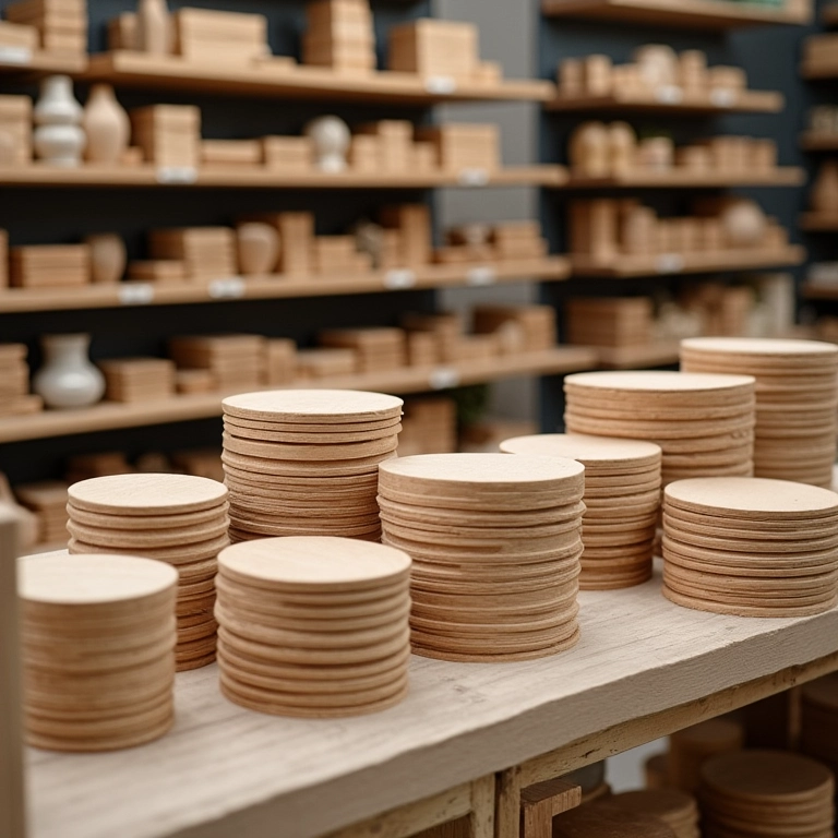 Bases de MDF no Palácio da Arte.