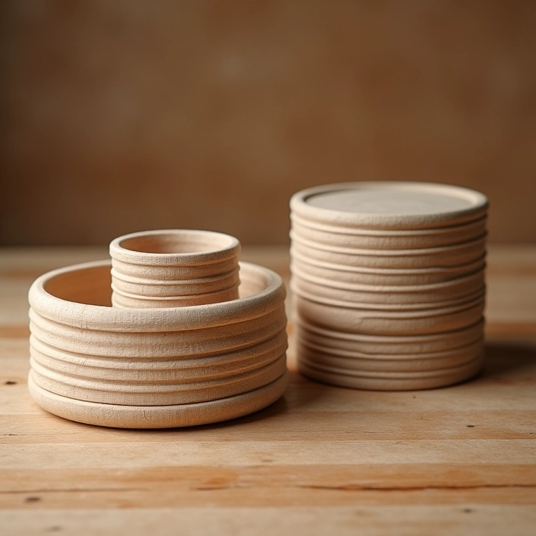 Bases de MDF para cestos de crochê em diferentes formatos e tamanhos.