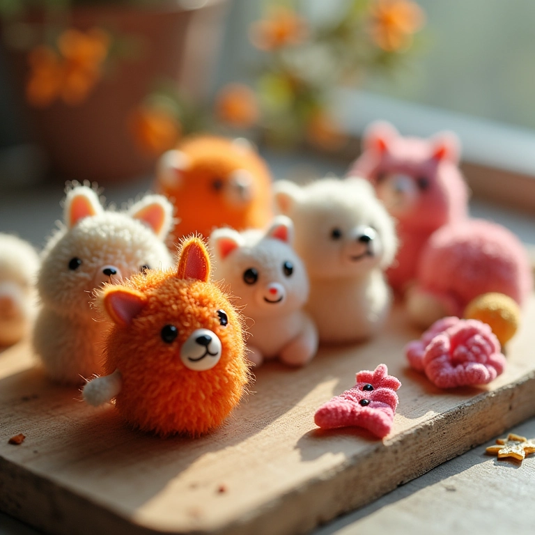Bijuterias artesanais com miçangas e amuletos de amigurumi.