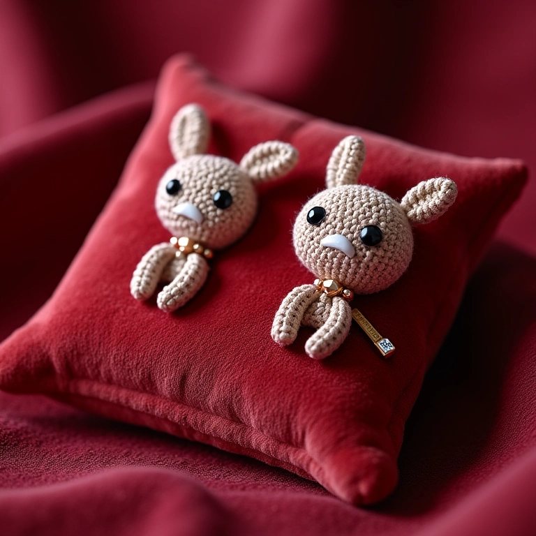 Bijuterias estilosas de amigurumi.