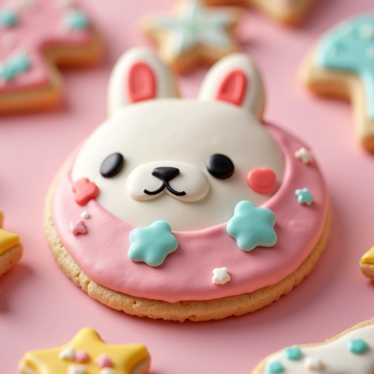 Biscoitos decorados de amigurumi, lembrancinhas comestíveis criativas.