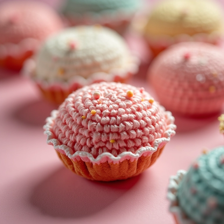 Bisnaga de brigadeiro decorada com crochê.