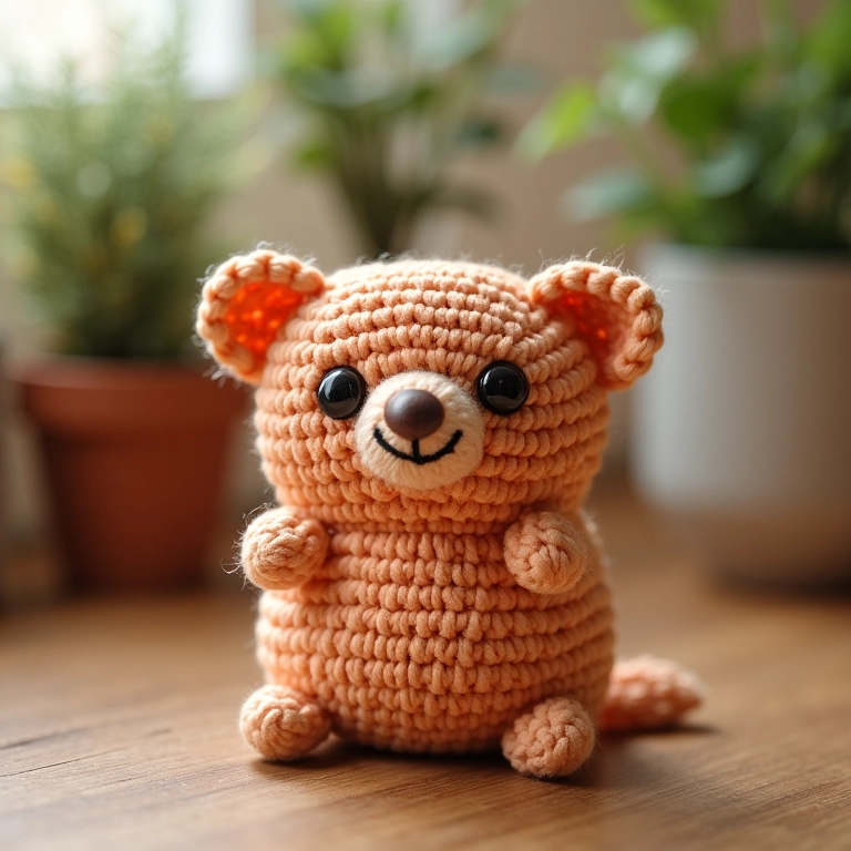 Bloquinho de anotações em amigurumi para lembrancinha de maternidade.