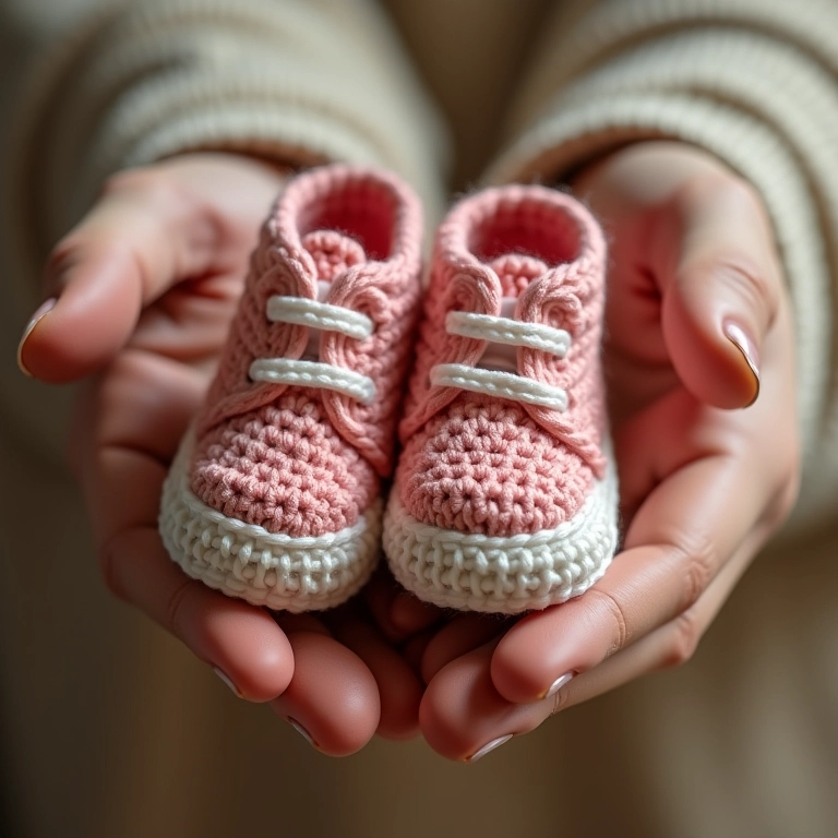 Caixa de sapato de amigurumi para guardar sapatos.