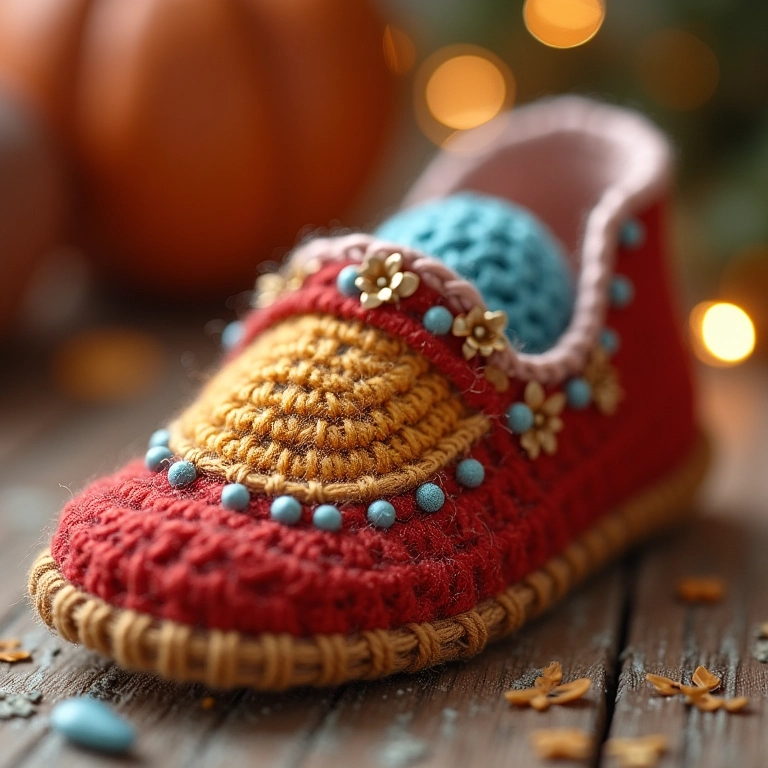 Caixa de sapato de amigurumi para organizar bijuterias.