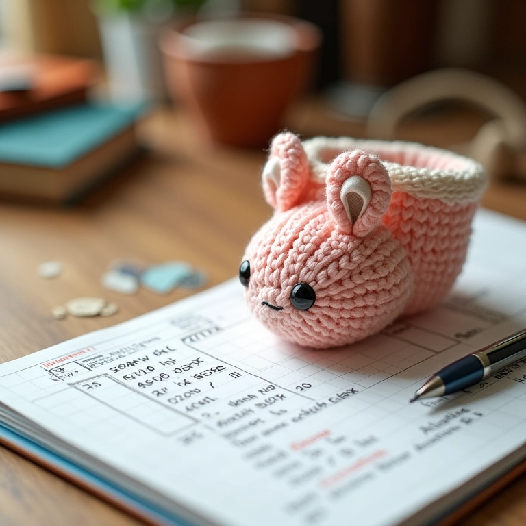 Calculando a quantidade de lembrancinhas em amigurumi para maternidade.