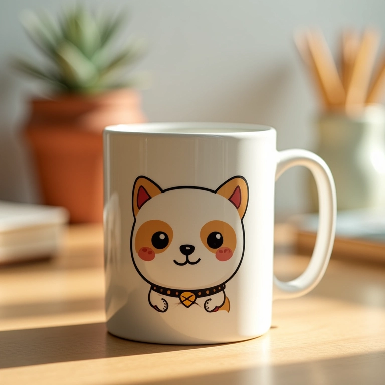 Canecas personalizadas de amigurumi.