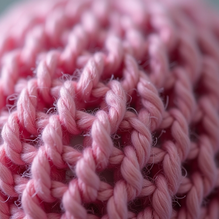 Chapéu de crochê com ponto alto relevo frontal.