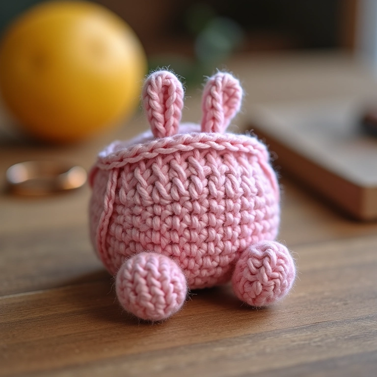 Chaveiro de fraldinha de crochê, um mimo delicado para lembrancinha.