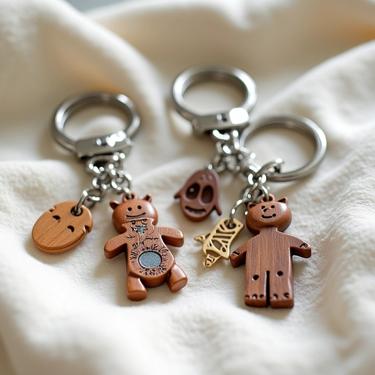 Chaveiros personalizados com tema de bebê para lembrancinha.