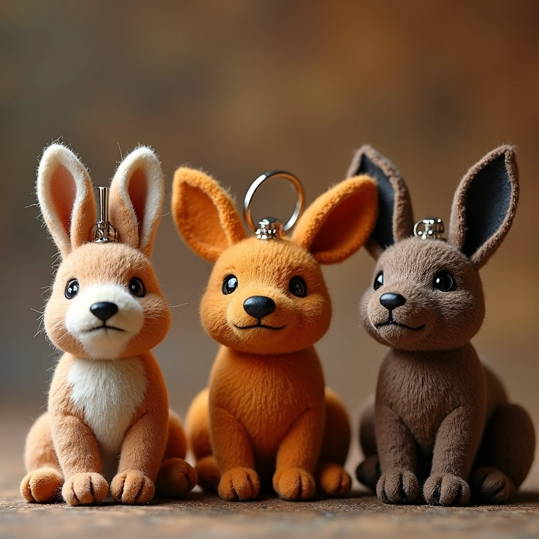 Chaveiros temáticos da Arca de Noé.