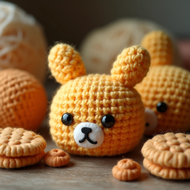 Coleção encantadora de amigurumis inspirados em lembrancinhas de biscuit, perfeitos para festas infantis.