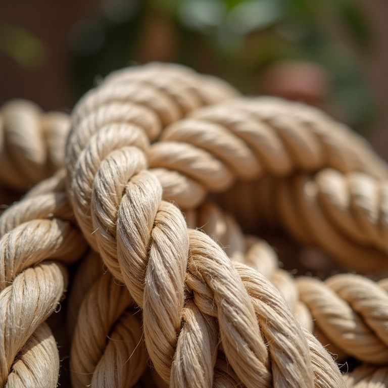 Cordas de Sisal São José para projetos de decoração.