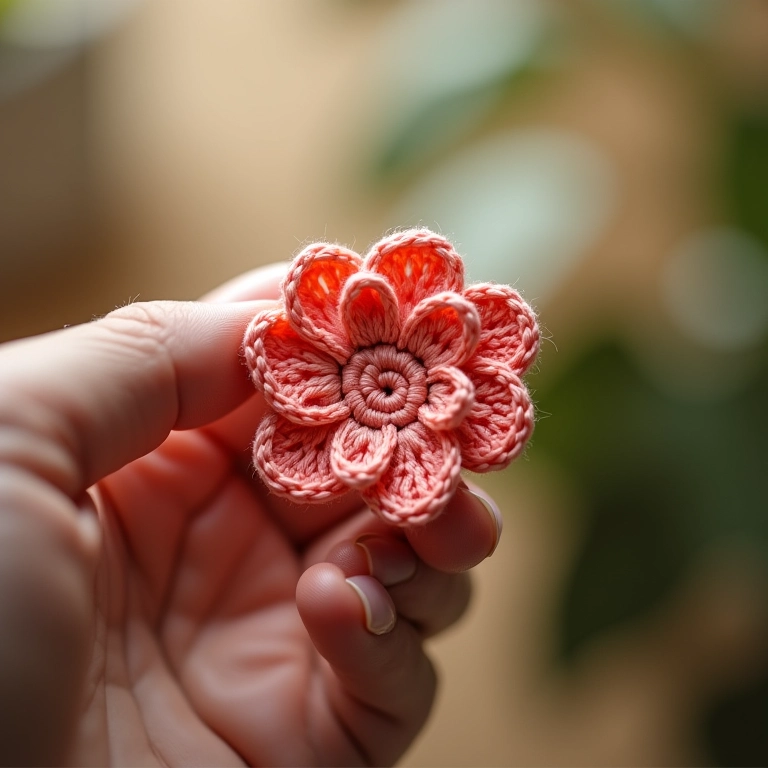 Cuidados essenciais com um peso de porta flor de crochê.