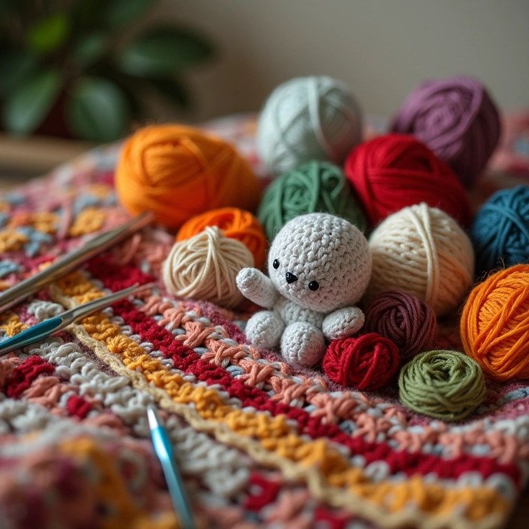 Dicas extras para um patchwork de amigurumi perfeito: agulhas, lãs e criatividade.