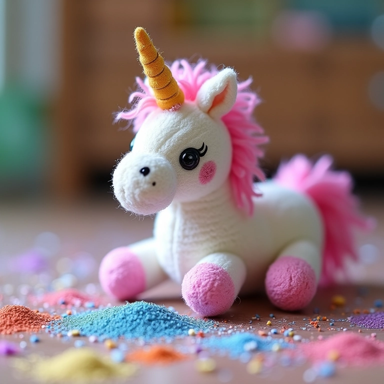 Diferentes tipos de glitter para amigurumis.