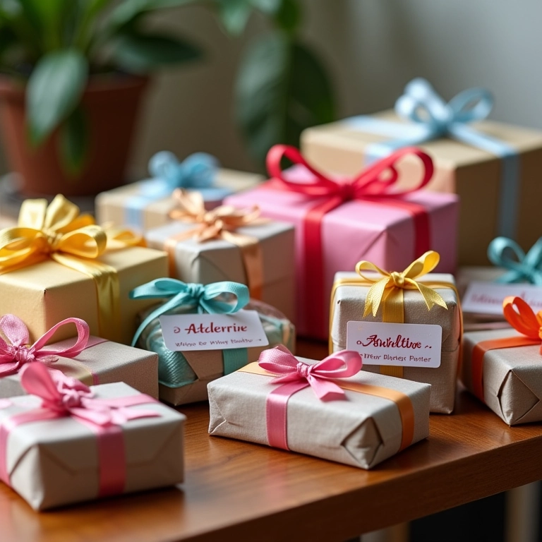 Embrulhos criativos para valorizar lembrancinhas de festa infantil.