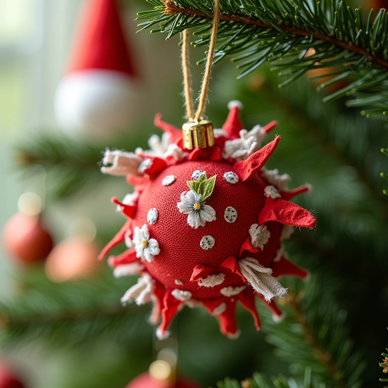 Enfeites de Natal DIY feitos com materiais reciclados e reaproveitados.