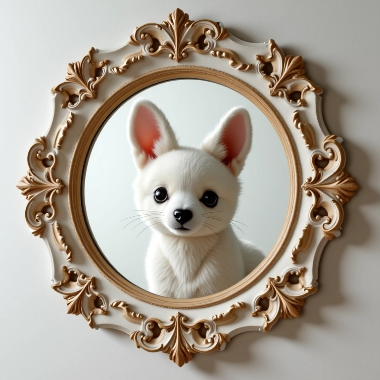 Espelhos decorativos em amigurumi com molduras recicladas.