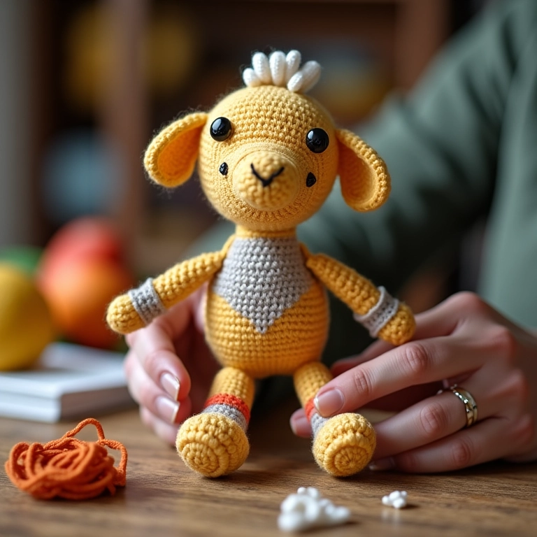 Fantoches da Galinha Pintadinha em amigurumi.