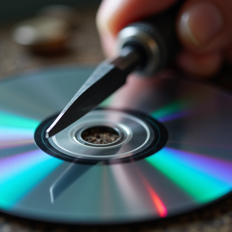 Ferramentas de corte seguras para CDs.