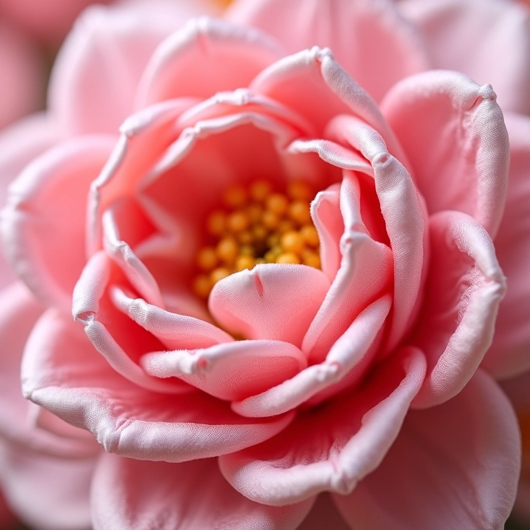Flor de fita de cetim dupla face de crochê.