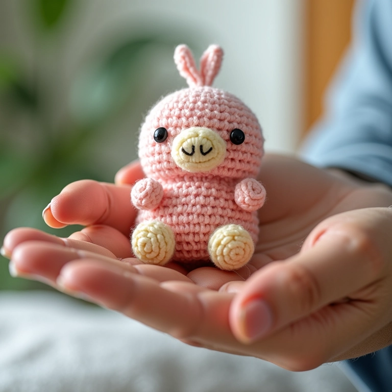 Frascos de álcool em gel personalizados com capa de crochê amigurumi.