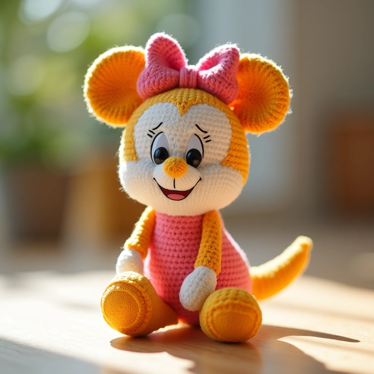 Garrafinha da Minnie com pintura decorativa.