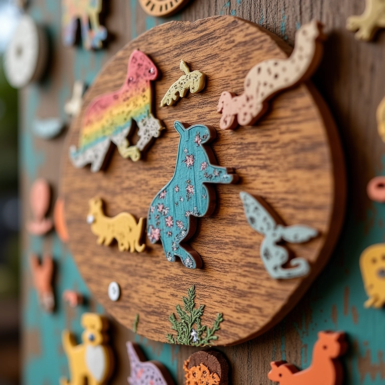 Imãs de geladeira da Arca de Noé.