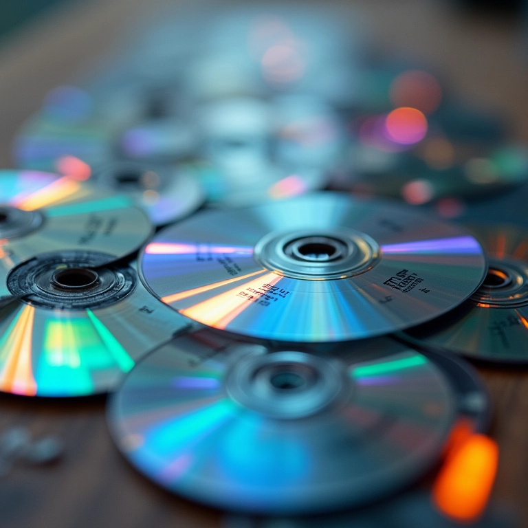 Inspiração para reciclar CDs.