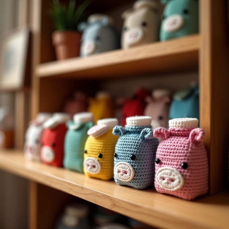 Inspirações de modelos de carteiras de caixa de leite em crochê.