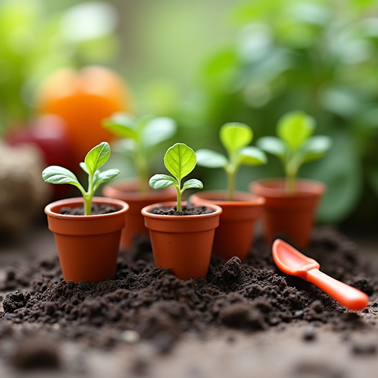 Kits de jardinagem em miniatura como lembrancinha educativa e divertida.