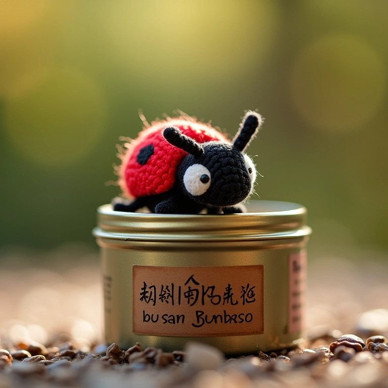 Latinha personalizada com foto e amigurumi da Ladybug.